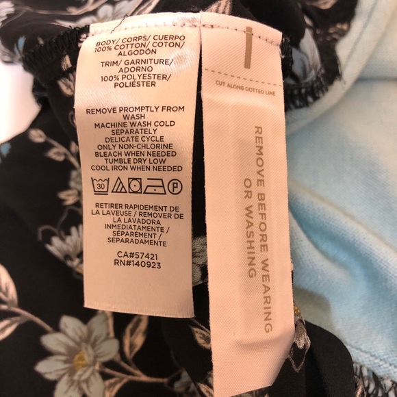 NWT LOFT Floral V-neck Mixed Media Sweater floral touch long sleeve office work - Picture 11 of 15